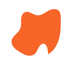 Orange Minimalism Aesthetics Blob