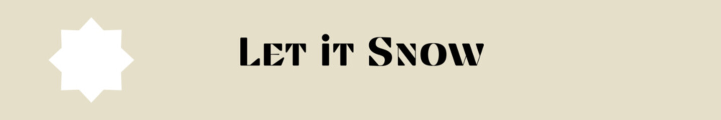 let it snow typography with premium background