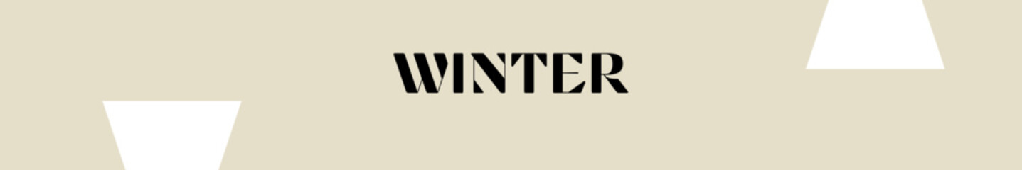winter typography with premium background