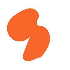 Orange Minimalism Aesthetics Blob