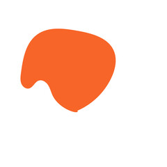 Orange Minimalism Aesthetics Blob