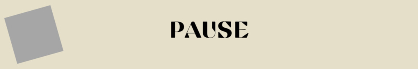 pause typography with premium background © mockups and videos