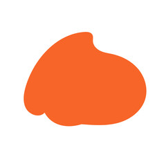 Orange Minimalism Aesthetics Blob