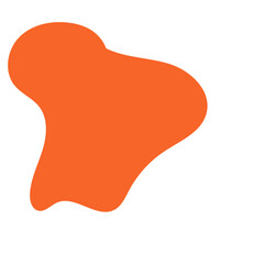 Orange Minimalism Aesthetics Blob