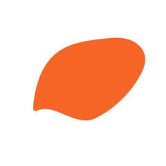 Orange Minimalism Aesthetics Blob