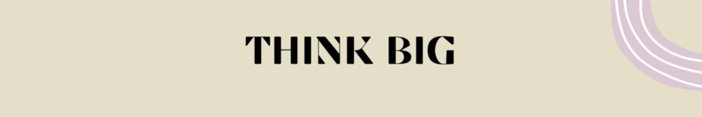 thing big typography with premium background