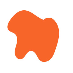 Orange Minimalism Aesthetics Blob