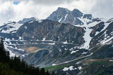 Le domaine skiable Tignes – Val-d’Isère, massif de la Vanoise, Tignes, Val-d’Isère, Savoie, Alpes, France
