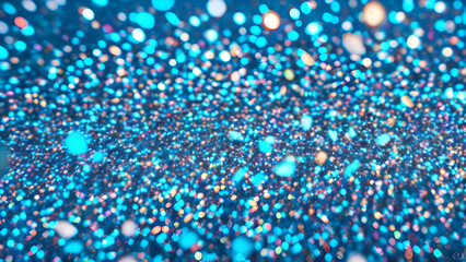 Bright glitter blue background