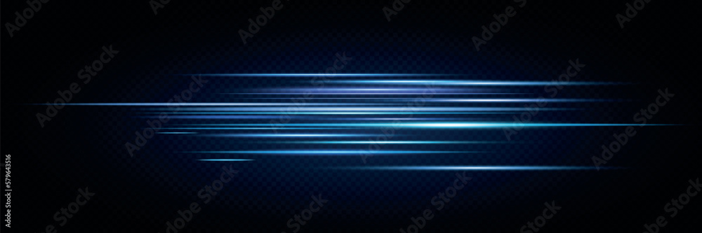 Aufkleber vector illustration of a blue color. light effect. abstract laser beams of light. chaotic neon rays 