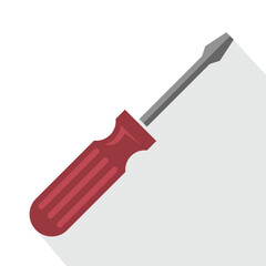 screwdriver icon, simple design, vector illustration 