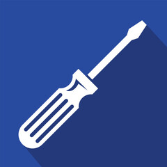 screwdriver icon, simple design, vector illustration 