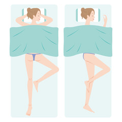 Oライン脱毛施術中の体勢