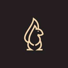 Squirrel logo concept to represent in many industries such as sport, nature, etc. The Logo has a bold clean shape and is designed with a grid to make it look more professional. This is a great way to 