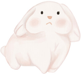rabbit watercolor png