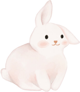 rabbit watercolor png