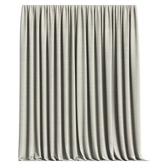 curtain isolated on white background, 3D illustration, cg render