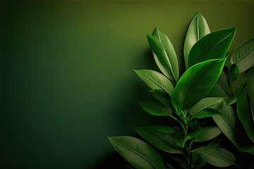 Harmony Herb Backdrop with Fresh Herbs and Soothing Colors Generative AI