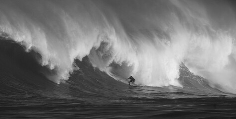 surfer riding monster wave © Daniel
