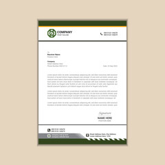 Contemporary Corporate Letterhead A Minimalistic and Clean Design for Your Business