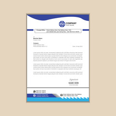Contemporary Corporate Letterhead A Minimalistic and Clean Design for Your Business
