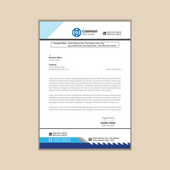 Contemporary Corporate Letterhead A Minimalistic and Clean Design for Your Business