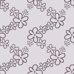 Seamless abstract floral pattern