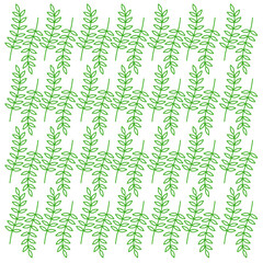 Natural Spring Green Leaves Pattern, Texture, Background Vector