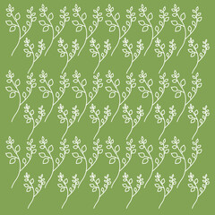 Natural Spring Green Leaves Pattern, Texture, Background Vector