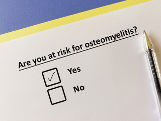 Fototapeta premium Question about orthopedic disease