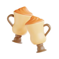 3d illustration of Irish Coffee