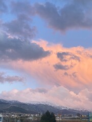 clouds over the city