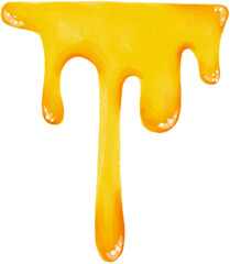 honey dripping watercolor png