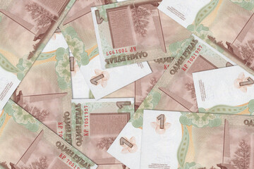 Transnistrian banknotes. Close up money from Transnistria. Transnistrian ruble.3D render