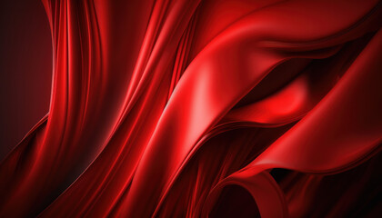 Obraz premium Rote, Seiden, Seide, Vorhang, glänzend, elegant, luxuriös, opulent, sinnlich, feurig, romantisch, burgund, karminrot, kirschrot, rubinrot, weinrot, bordeauxrot, magentarot, purpurrot,