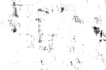 Grunge black and white background. Abstract vector texture of cracks, chips, dot. Dirty monochrome pattern of the old worn surface.
