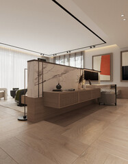 Modern bedroom interior