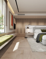 Modern bedroom interior