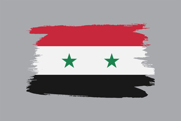 Grunge Syria flag
