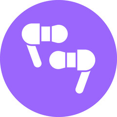 Vector Design Earbuds Icon Style