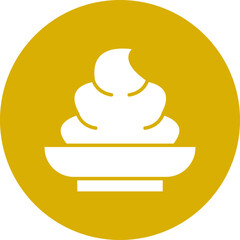 Vector Design Cream Icon Style