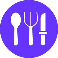 Fototapeta premium Vector Design Cutlery Icon Style