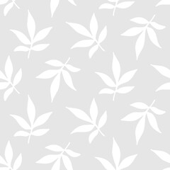 Fototapeta premium Retro Minimal Foliage Seamless Pattern