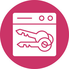 Vector Design Web Key Icon Style