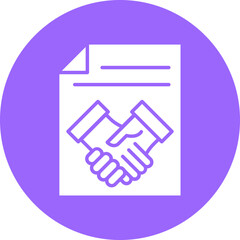 Obraz premium Vector Design Agreement Icon Style