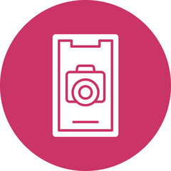 Vector Design Mobile Camera Icon Style