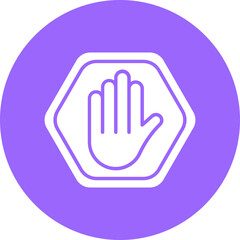 Vector Design Stop Sign Icon Style