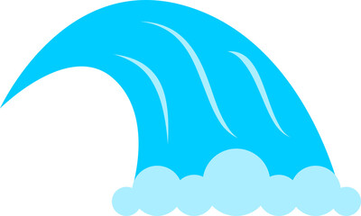 Fototapeta na wymiar Blue spiral wave ocean sea icon PNG