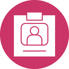 Vector Design Press Pass Icon Style