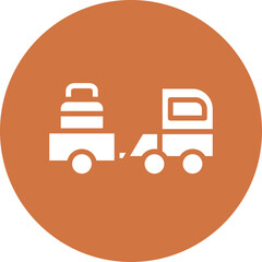 Vector Design Baggage Truck Icon Style